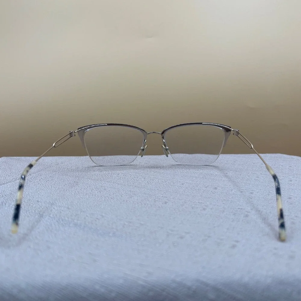 Calvin Klein CK8065 007 Black Gold Titanium Eyeglasses 52-18-135 Japan